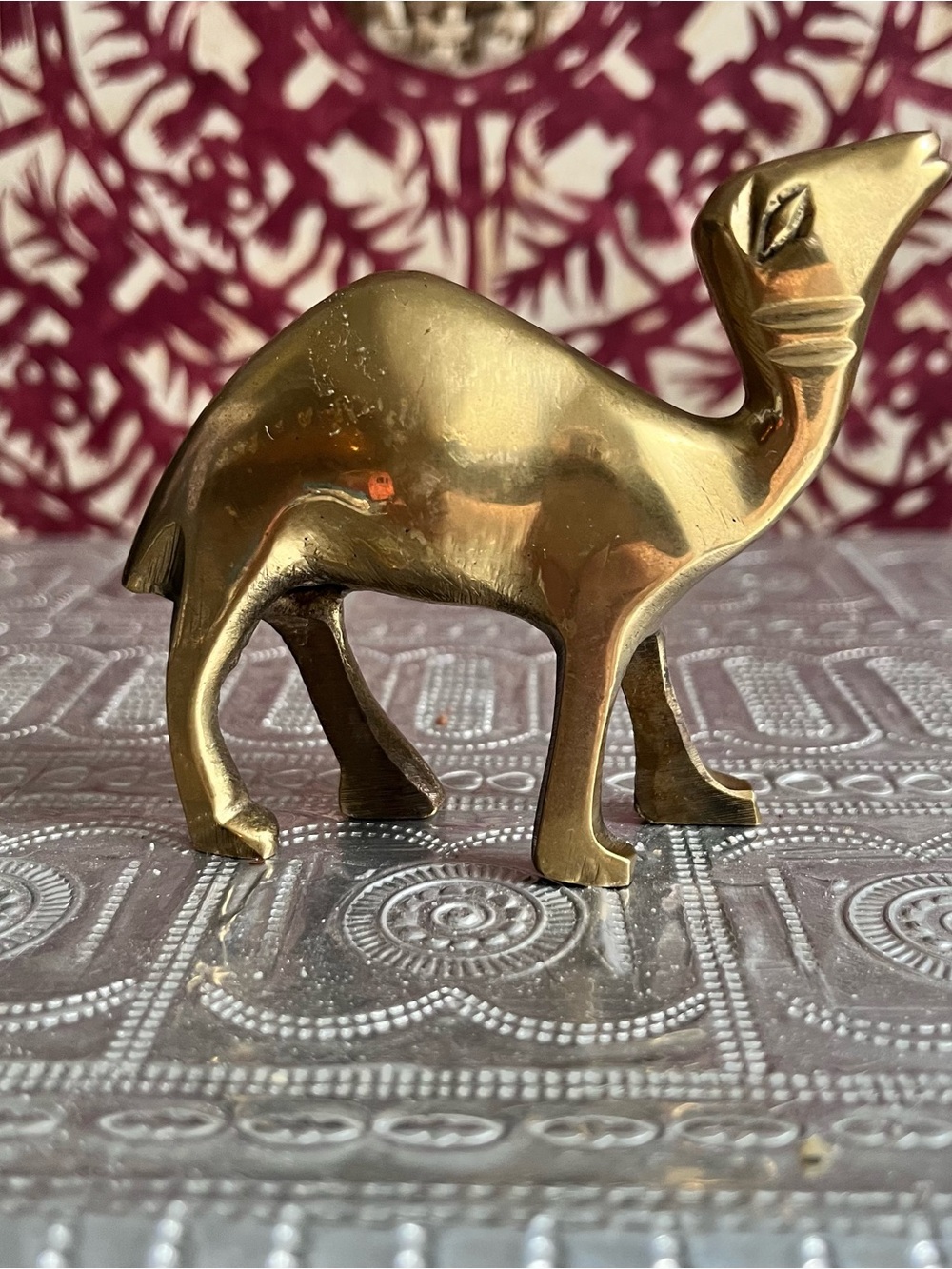 vintage Brass camel figurine MCM